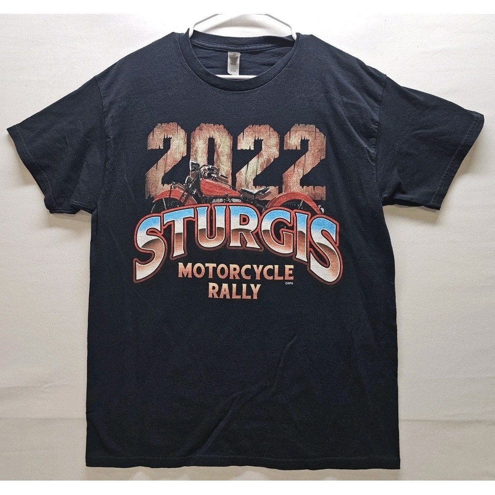 Sturgis Motorcycle Rally 2022 T-shirt Mens Size L Graphic Shirt Official Merch